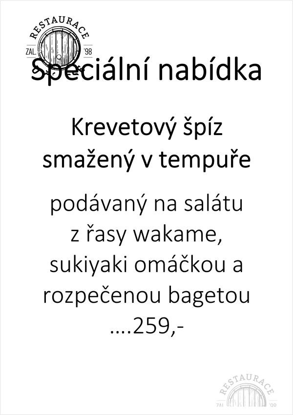 Specialní nabídka