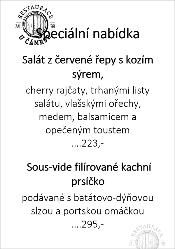 Specialní nabídka