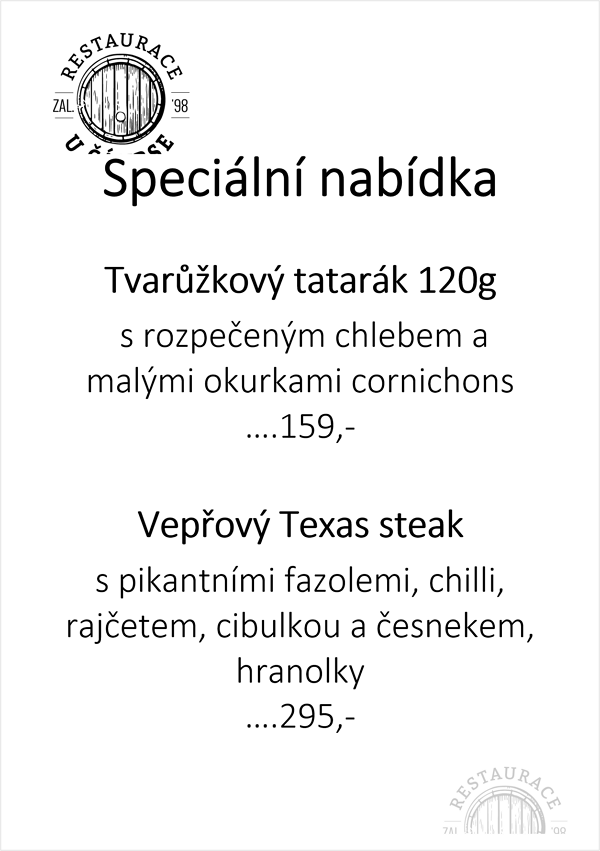 Specialní nabídka