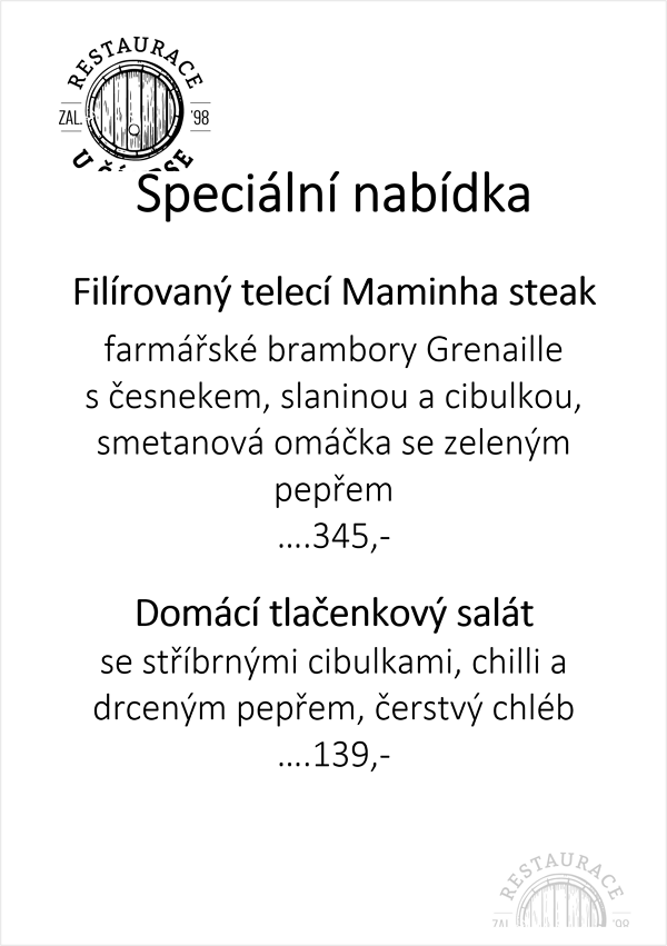 Specialní nabídka