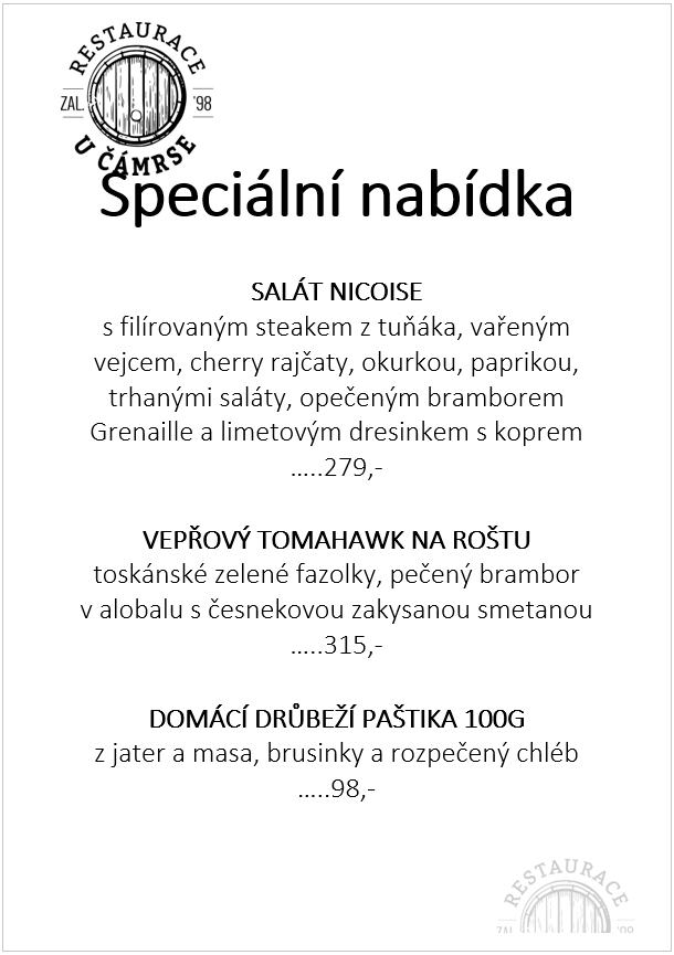Specialní nabídka